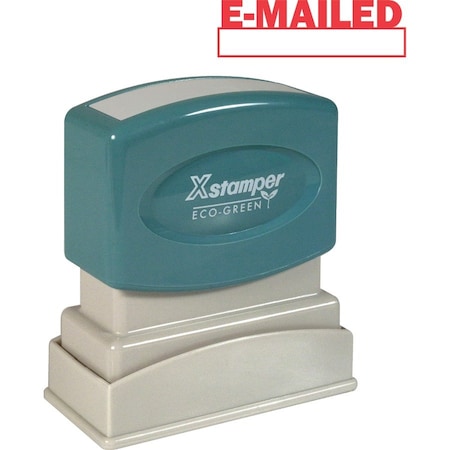 E-Mailed Ink Stamp, 1/2x1-5/8, Red Ink